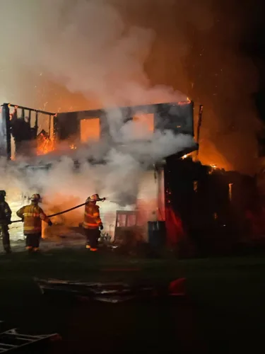 Fire destroys Clymer barn, business